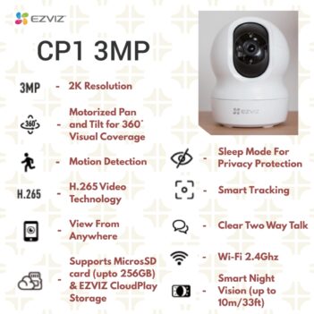 EZVIZ CP1 PRO 3MP WIFI CAMERA