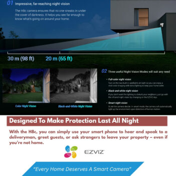 EZVIZ H8C OUTDOOR WIFI CAMERA