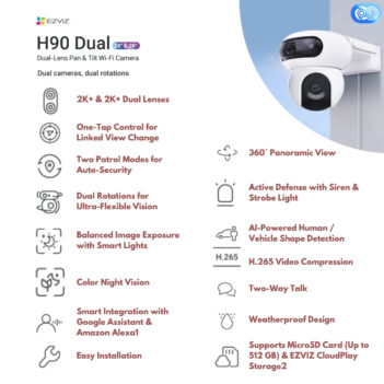 EZVIZ H90 DUAL 2K OUTDOOR WIFI CAMERA