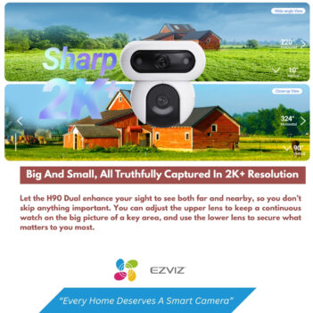 EZVIZ H90 DUAL 2K OUTDOOR WIFI CAMERA
