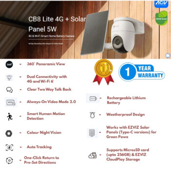 CB8 LITE 4G WIFI SOLAR CAMERA