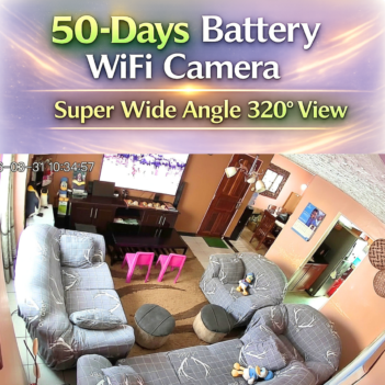 okam 4g-5g 50days battery smart wifi camera